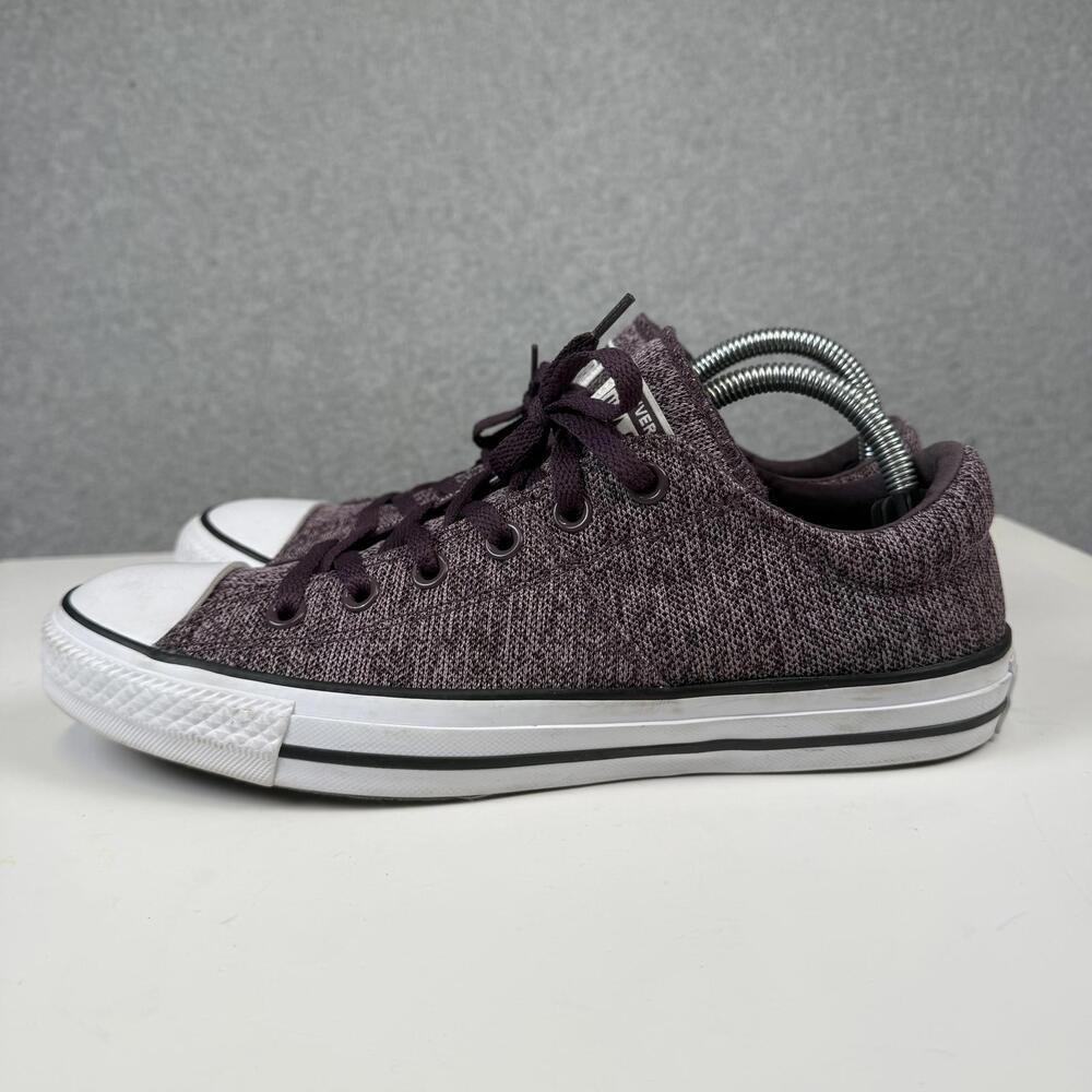 Converse Chuck Taylor Madison Size 10 Purple Tweed Knit Womens - Picture 4 of 9